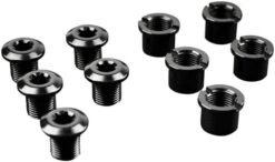 AbsoluteBLACK Chainring Bolt Set - Long Bolts And Nuts Set Of 5